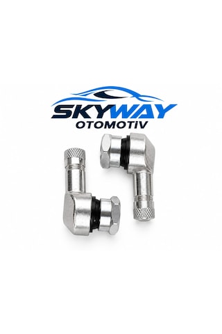 Motosiklet Krom Açılı Sibop Seti 2 Adet 11,5 Mm