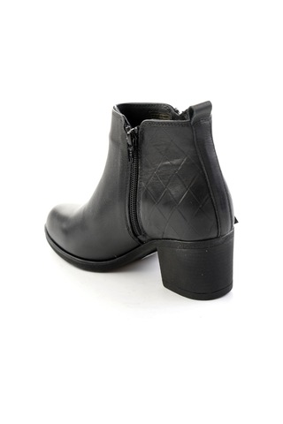 Bambi Siyah Hakiki Deri Kadın Bot & Bootie K02750043103