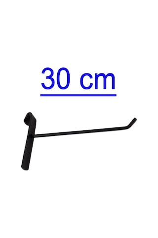 40 Adet 30 Cm Siyah Tel Pano Kancası, Aksesuar Kancası Siyah