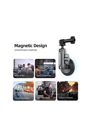 Artfulabode Yedek. Vida Ve Top Telesın Spor Siyah Özellikli Montaj Montaj Mıknatıslı Kamera Kamera İnç İçin Gopro Dönme Dağı Cmm-001 Çift Başı, Alüminyum Alaşımlı Adaptörü, Adaptörü 360 11/10 1/4 İb Siyah