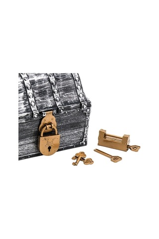 Pazly Sandığı Oyuncak Korsan Homyl Hazine Gümüş Çocuklar Antik Wl