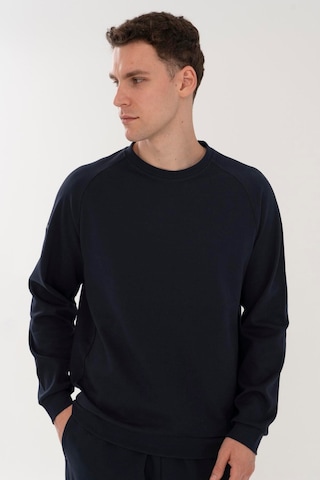 Maraton Regular Erkek Bisiklet Yaka Lacivert- Sweatshirt Lacivert-