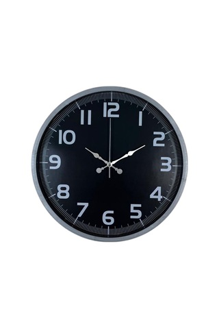 Gri Zarafet 36 Cm Duvar Saat Çok Renkli