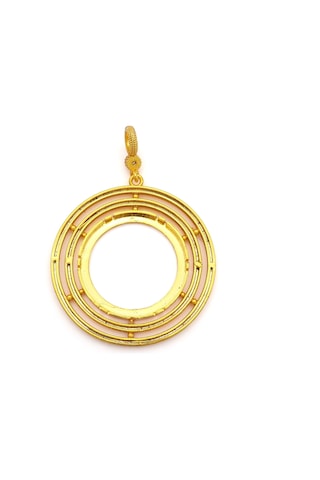 Altın Kaplama İmitasyon Ajda Model Tam Çerçeve İçi Boş Kolye Ucu Tgr-732 Altın