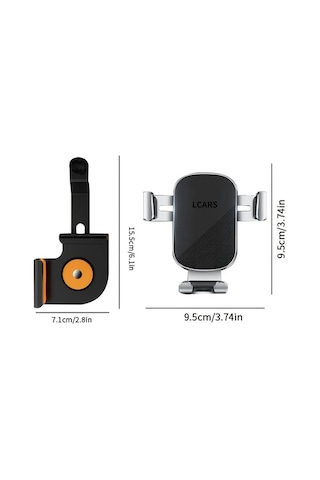 Honeybeeshop For Tesla Model 3 Y Siyah P10 Gümüş F20 Araba Ekran Telefon Tutucu Çok Açılı Döner Ayarlanabilir Uzunluk Ekran Hasarı Yok Kararlı Kaymaz