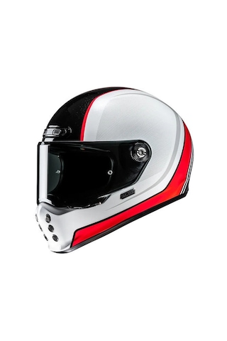 Hjc V10 Hodu Mc1 Kapalı Motosiklet Kaskı Siyah Beyaz Kırmızı Çok Renkli