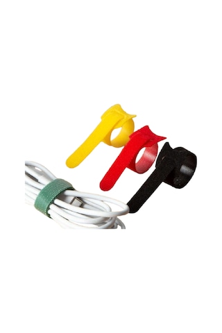 Tek-iş 10 Mm X 19 Cm Kablo Düzenleyici Kablo Bağı Cırt Cırt Bant Sök Tak Kullan 6 Adet