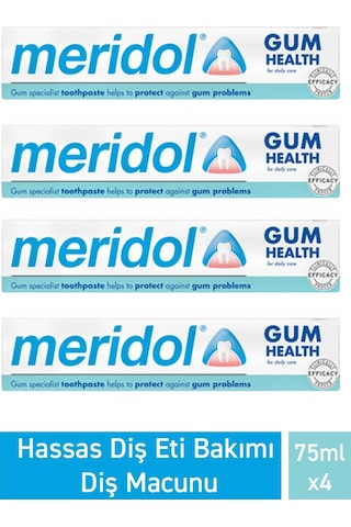 Meridol Hassas Diş Eti Bakımı Diş Macunu 4 x 75 ML