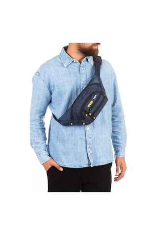 Newish Polo Erkek Usb Kulaklık Çıkışlı Crossbody Çapraz Göğüs Omuz Ve Bel Çantası New328 Lacivert