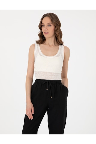 Pierre Cardin Kadın Ekru Bluz Örme 50306235-vr019