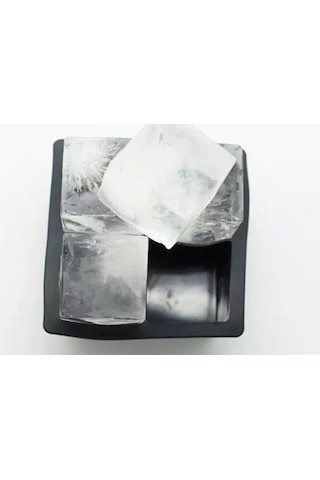 Geeksen Silikon Buz Kabiği 4 Bölmeli Kapaklı, Esnek Malzeme İle Kolay Çıkarım, Dondurucu Kokusuna Dayanıklı, Modern Mutfak Aleti Çok Renkli