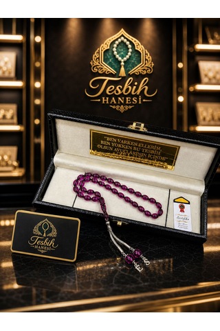 Tesbih Hanesi Ateş Kehribar Tesbih Harfli Kişiye Özel Seri Sıkma Kehribar Tesbih Usta Işi Tesbih Gümüş Kaplama Pembe
