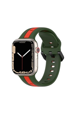 Ayrex Uyumlu 42mm Spor Görünümlü Krd-94 Silikon Kordon Koyu Kırmızı