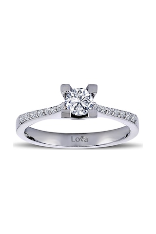 Lova Toplam 0,55 Karat Pırlanta Tektaş Yüzük - Idl - 1020128