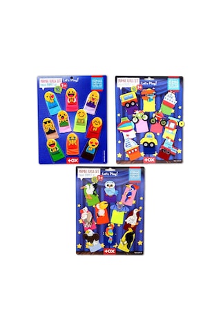 3 Set - 30 Parça Tox Taşıtlar Emojiler Ve Uçan Hayvanlar Parmak