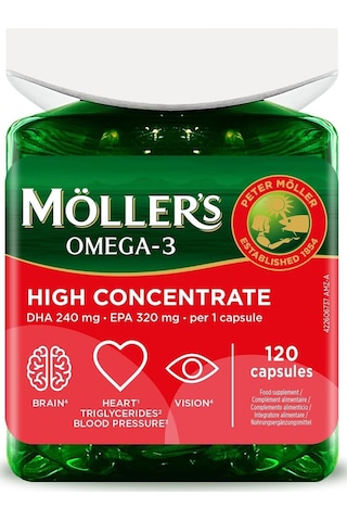High Concentrate Omega-3 Premium Balık Yağı 120 Kapsül