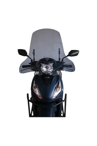 ABV Honda Dio El Korumalı Füme Tur Camı 59 x 72.5 CM (21-25) + Bağlantı Ekipmanı