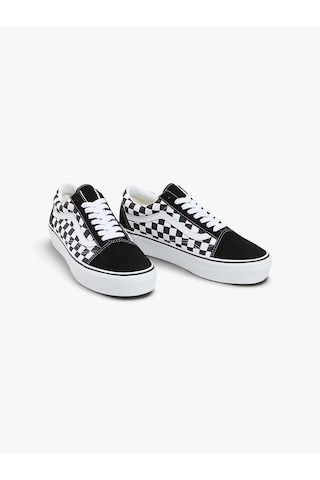 Vans Ua Old Skool Platform Uniseks Siyah Spor Ayakkabı - Vn0a3b3u Siyah/beyaz