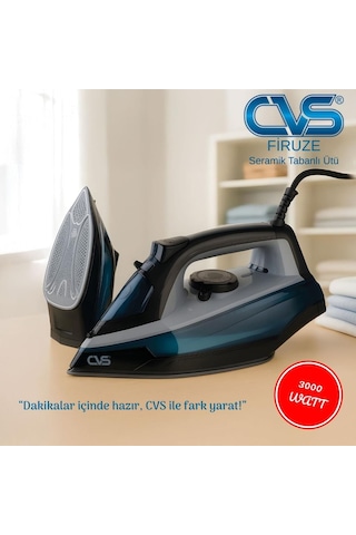 Cvs DN 5483 3000 W Firuze Seramik Tabanlı Ütü