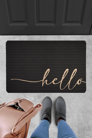 Evaşk Kapı Önü Paspası Vinil Kaymaz Tabanlı 40 X 60 Uvrub084