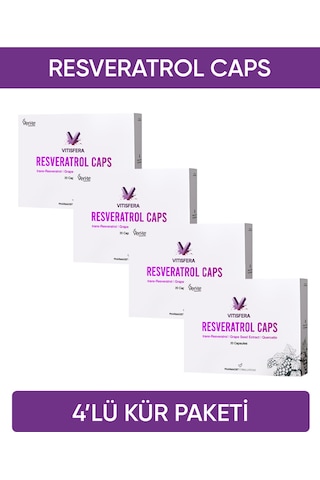 Vitisfera Resveratrol Caps Kür Seti 4'lü