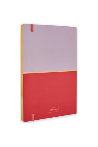 A5 Ciltli Colourblock Duo - Lilac Cherry Çok Renkli