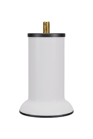 Baza Ayağı 10 Cm 3/8 Vidalı Tekli Metal Beyaz Yatak Mobilya Ayağı Kalın Vida Beyaz 3/8 10 Cm