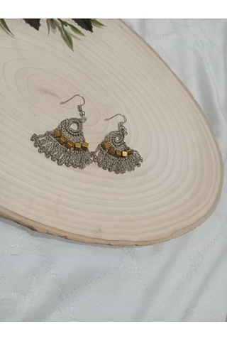 El İşi Örgü Küpe Yeşil