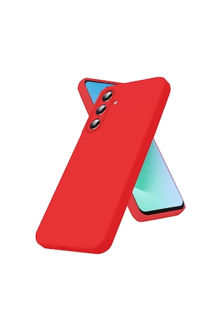 Samsung Uyumlu Galaxy A57 5g Nano İçi Kadife Silikon - Kırmızı Diğer
