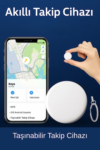 Akıllı Takip Cihazı Gps Apple Uyumlu iOS Uyumlu Taşınabilir Takip Cihazı Bul Uygulama