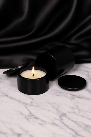 Dekoratif Set Mum Siyah Set