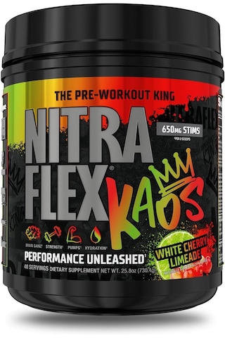 Gat Sport Nitraflex Kaos Preworkout Powder Citrulline Nitrates Pump & Focus Booster 40 Servings Karışık