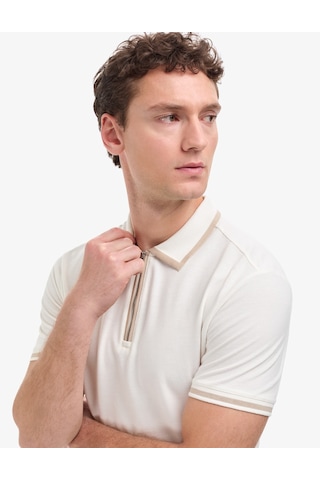 Pierre Cardin Erkek Ekru Tişört 50321201-vr019