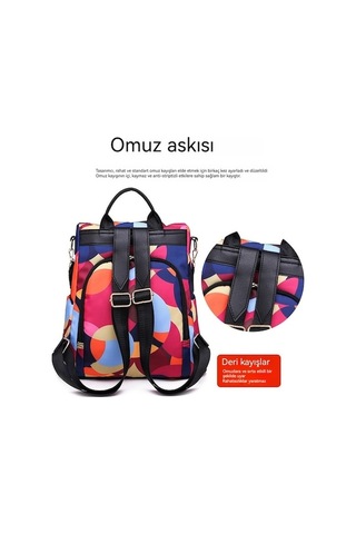 Dancemonkey Yeni Kadın Sokak Modasıbasılısırttanası-zengin Renkli, Pratik Tasarım Mavi