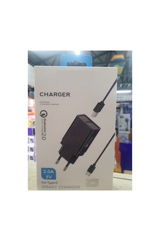 M-05b Smart Charger 5v 2a Qualcomm Quick Charge 2.0 Şarj Aleti Usb Girişli Adaptör Type C Şarj Kablosu