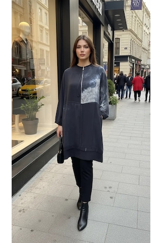 Misswhence İpek Tunik Siyah 39005 Siyah