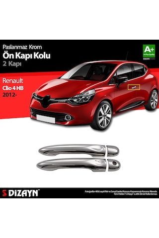 S-Dizayn Renault Clio 4 Hb Krom Ön Kapı Kolu 2 Kapı 2012 Üzeri