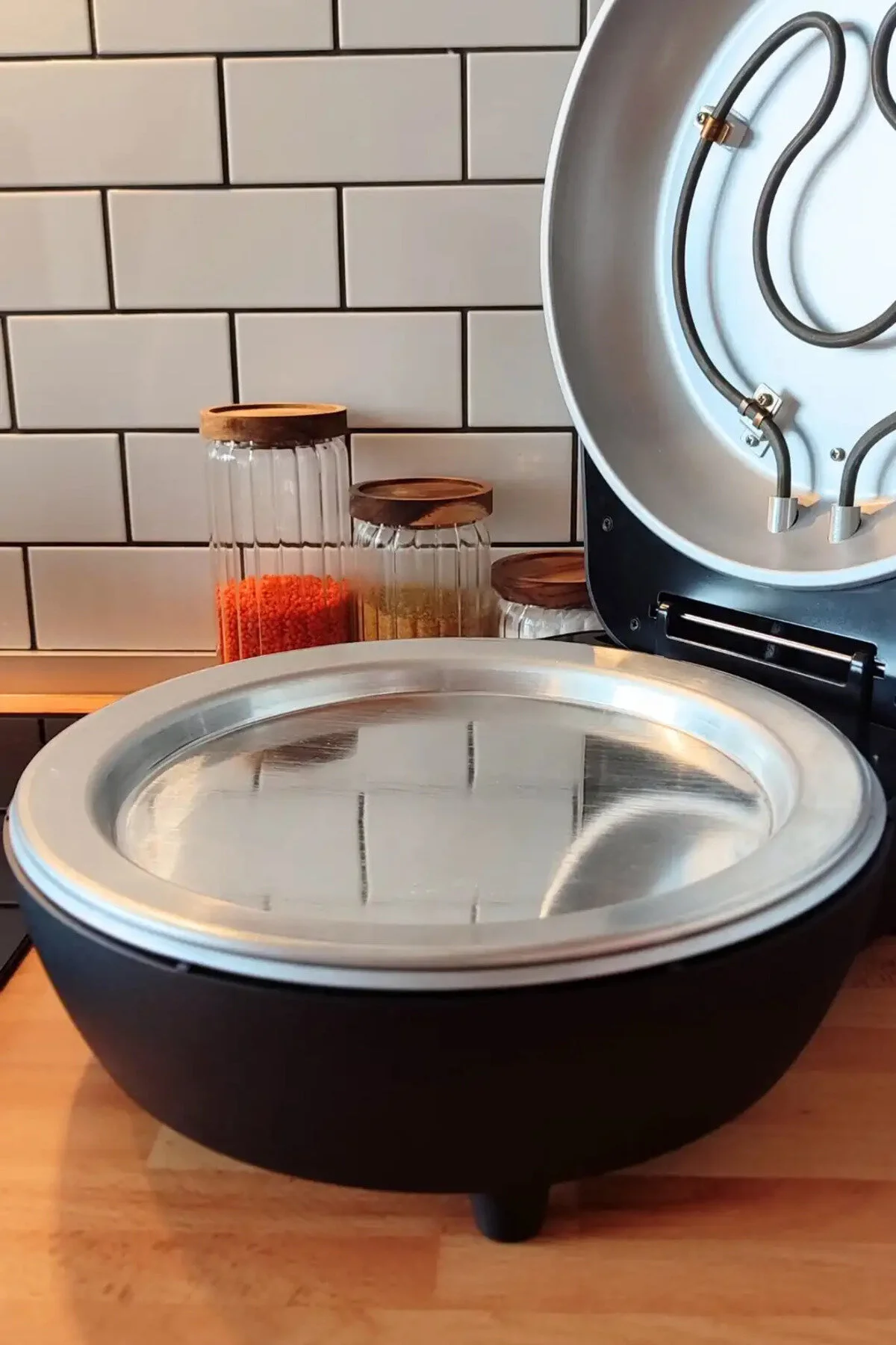 Büyük Boy Künefe Tabağı Ve Pişirme Tepsisi Fırına Girebilir Hafif Dayanıklı Tatlı Tepsisi Gümüş - 31 Cm