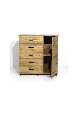 Mobilya Sarayı Dolaplı 5 Çekmeceli Şifonyer (540138740)