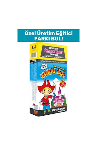 Özel Seri Görsel Algı Zeka Hafıza Geliştirici Eğlenceli Eğitici Grup Takım Oyunu Farkı Bul