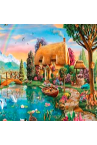 Ks Puzzle 2000 Parça Lakesıde Cottage Göl Kenarı Kır Evi
