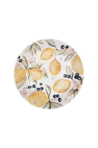 The Mia Limoncello Yemek Tabağı 6lı Set 20cm Lmn019 Beyaz