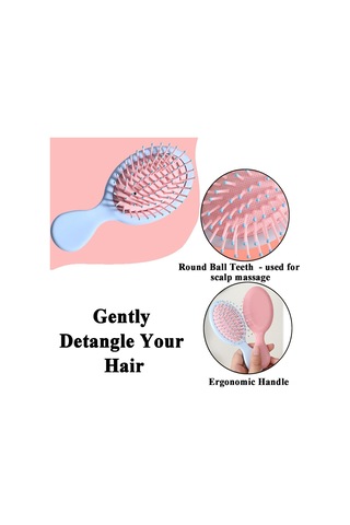 Dofolink 12 Adet Mini Yastık Saç Tarakları, Seyahat Ve Ev Kullanıma Uygun, Çocuk Ve Erkek/kadın İçin Rahat Tutuş, Scalp Masaj Ve Saç Çabuk Çözme, 6 Renk Seçeneği Diğer