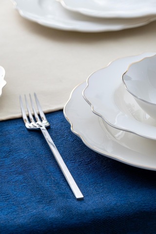 Acar Stream Gold Porselen 24 Prç.yemek Takımı