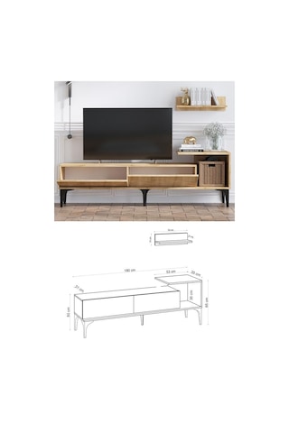 Decormet Lia Tv Ünitesi Safir Meşe -dec-20072 Diğer