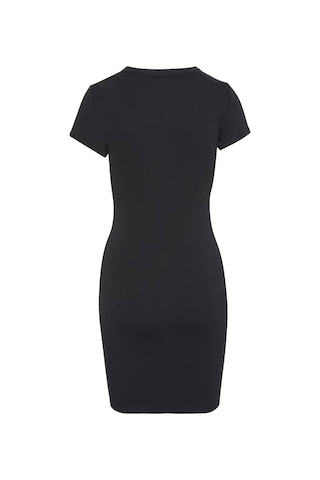 Kadın Ss Ctn Contour 1x1 Rıb Ss Mini Elbise Siyah Black