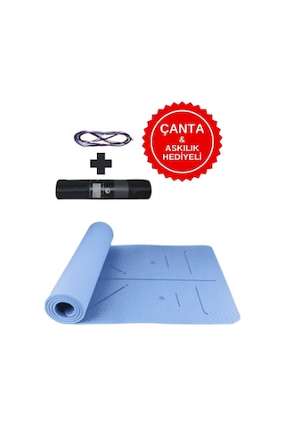 Xtr Fitness Tpe Yoga Matı ve Egzersiz Minderi 8 Mm Mavi