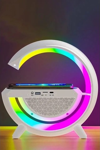 Kablosuz, Usb Bağlantılı, Ekstra Uzun Pil Ömürlü, 7 Renk Seçenekli Ambiyans Işığı,telefon Şarj Stand