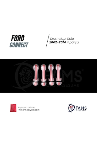 Ford Connect Krom Kapı Kolu 4 Kapı 2002-2014 P. Çelik Uyumlu