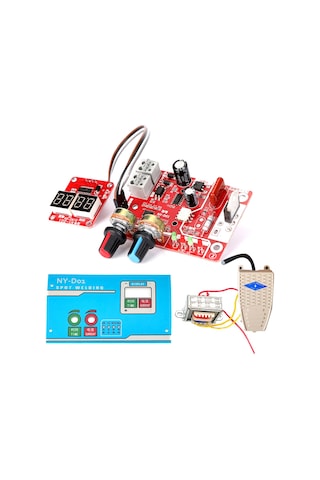 Vkemall 9v 40a Nokta Kaynak Kontrol Paneli Dıy Seti - Zaman Ve Akım Ayarlı, Dijital Ekran, Ayak Pedalı